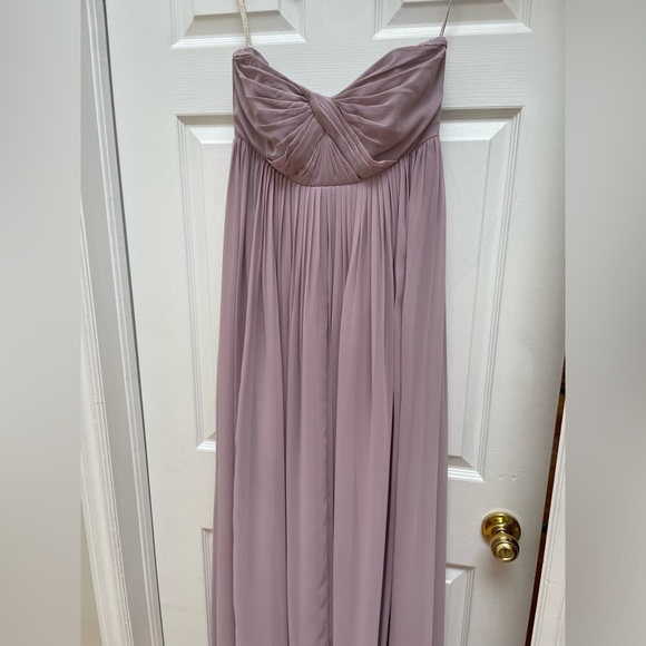 Jenny Yoo Serafina Maternity Dress in Sweet Pea - Picture 3 of 8